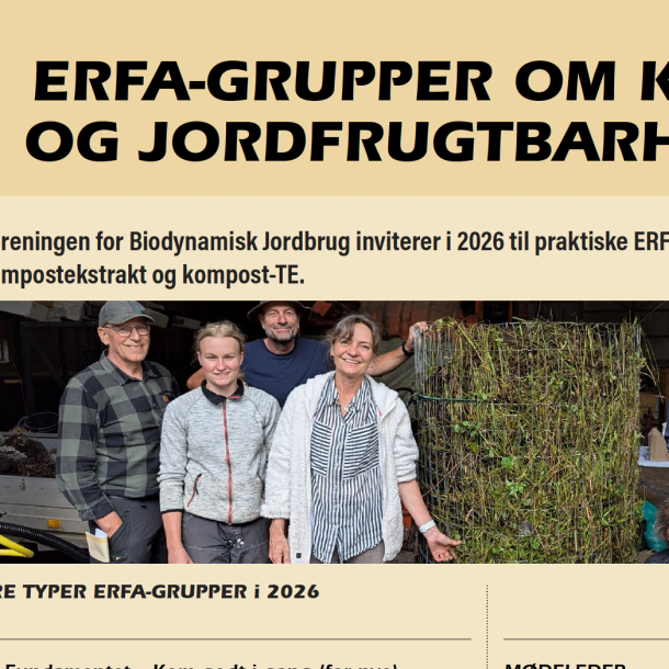 Biodynamisk forening erfa-gruppe om kompost