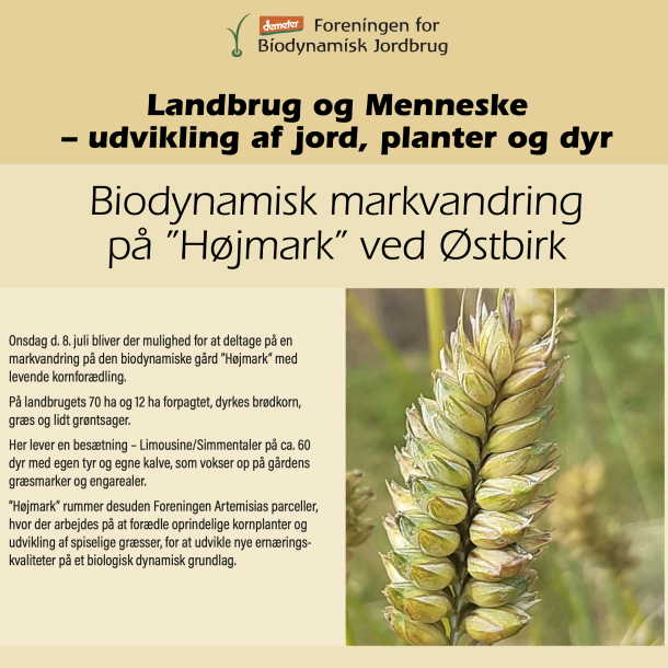 Biodynamisk Markvandring Invitation
