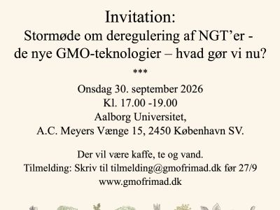 GMO stormøde biodynamisk forening